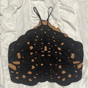 Black and Tan Women's Top